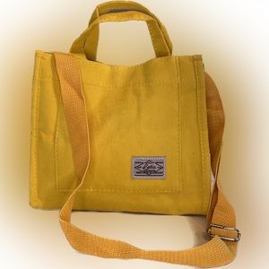LETU - Small Yellow Corduroy Small Handbag / Shoulder Bag For Women & Gi…